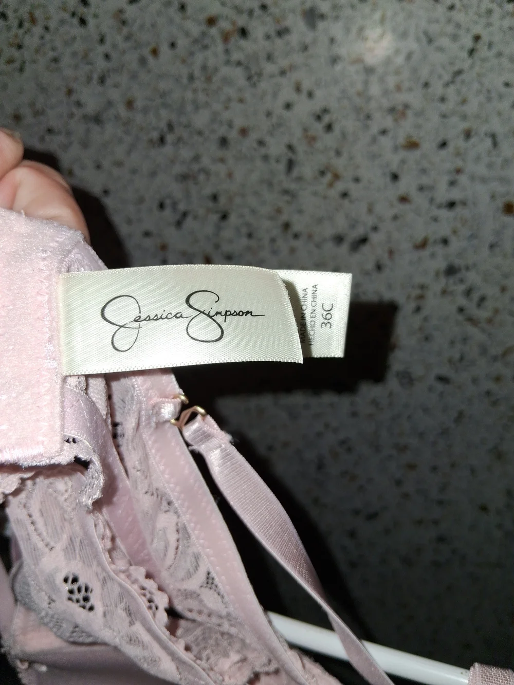 Women's Jessica Simpson Tshirt Bra Size 36C Pink Padded With Wires